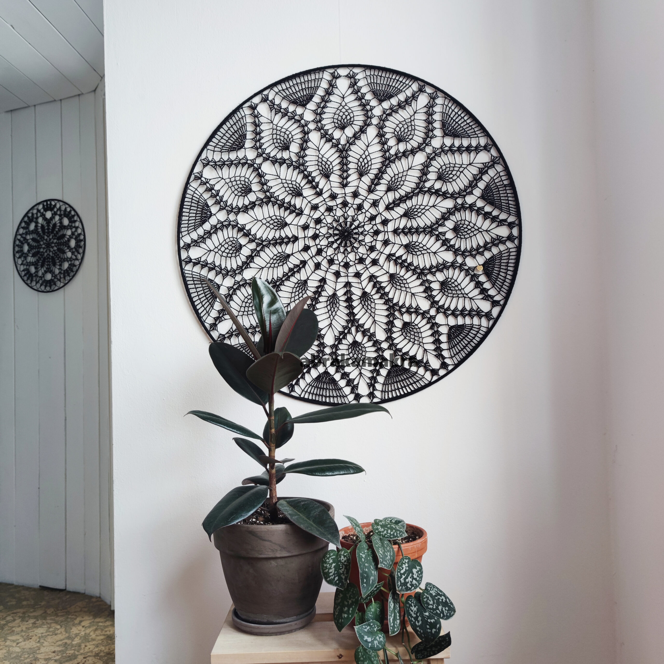 Návod na háčkovanou mandalu v kruhu ø70cm #2