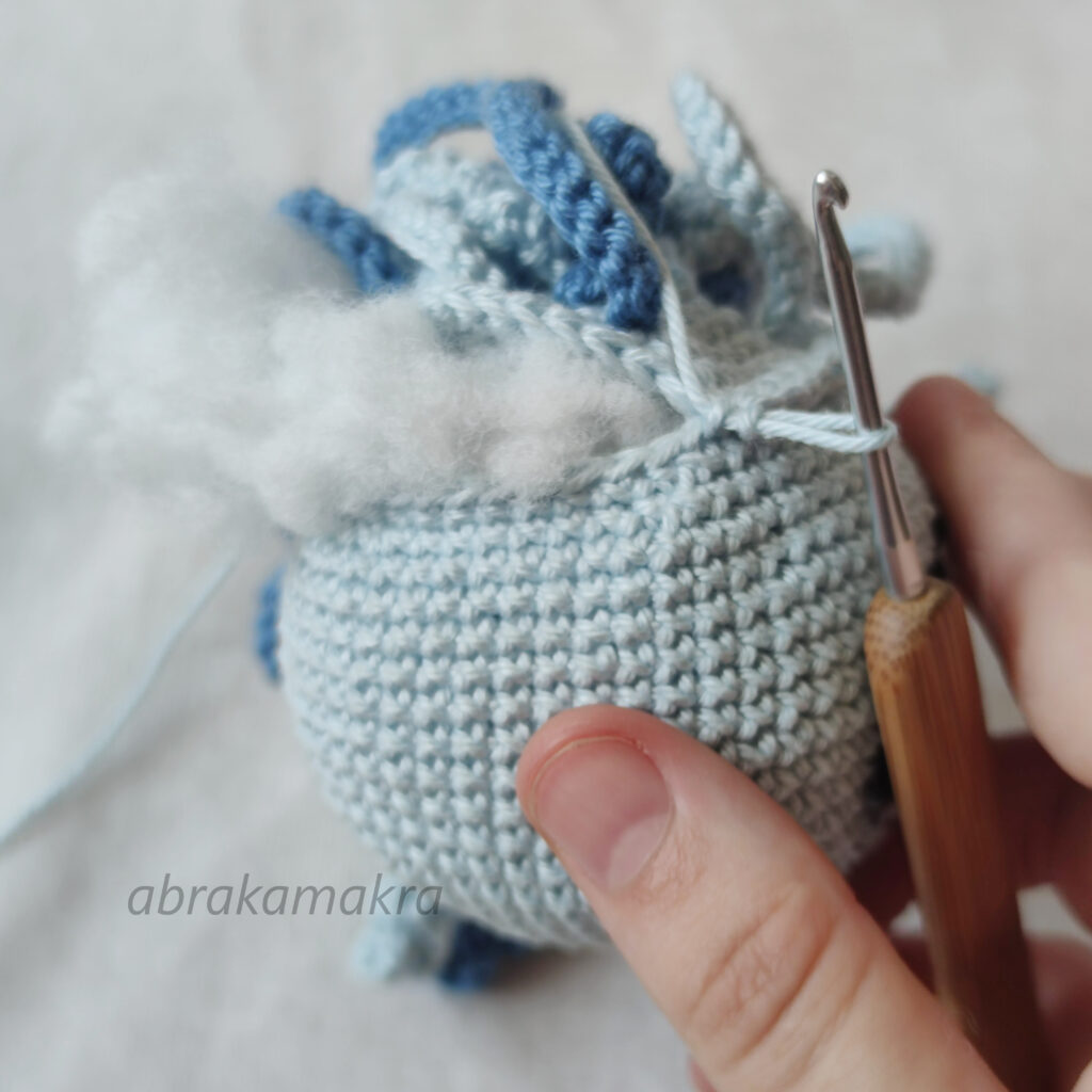 Háčkovaná medúza návod zdarma