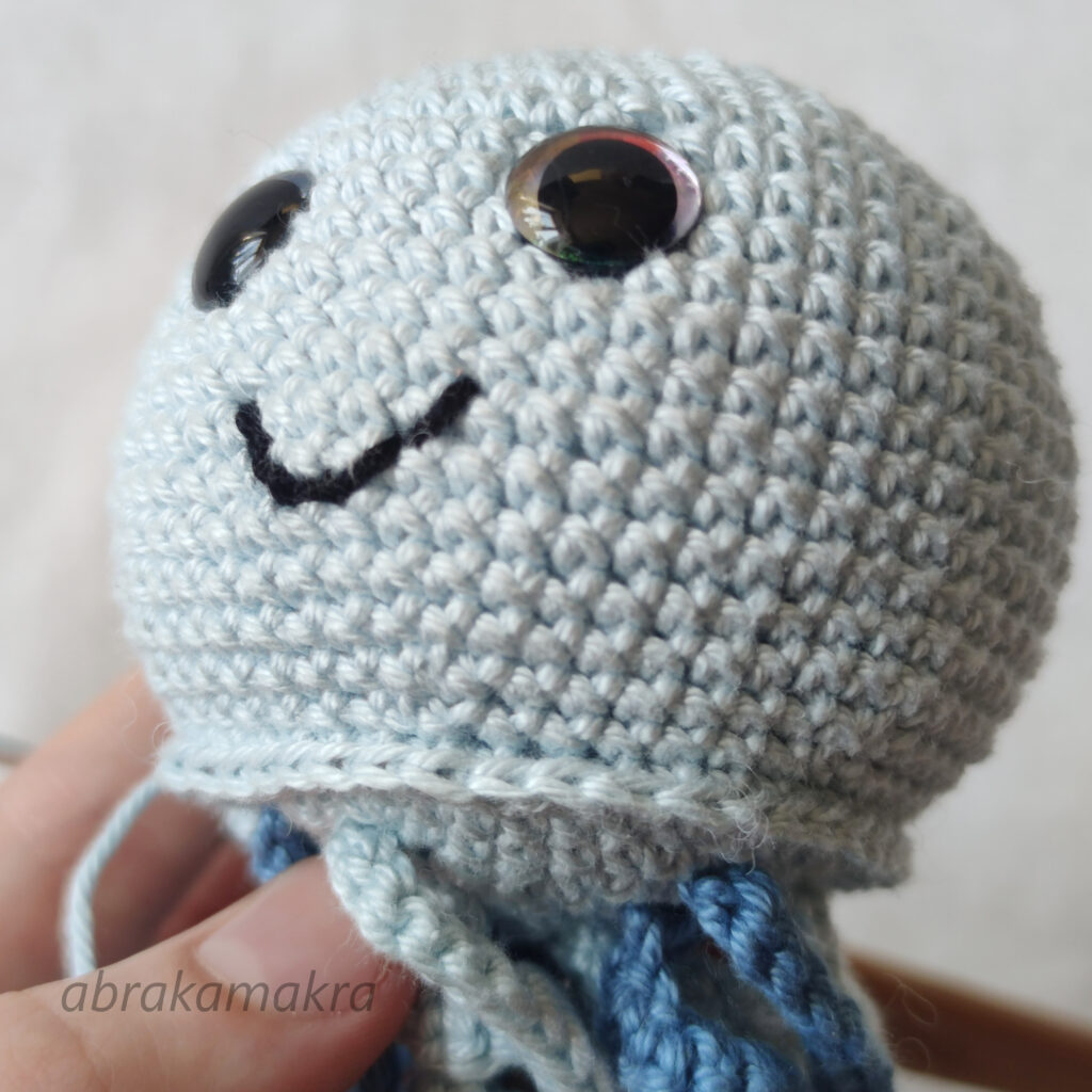 Háčkovaná medúza návod zdarma