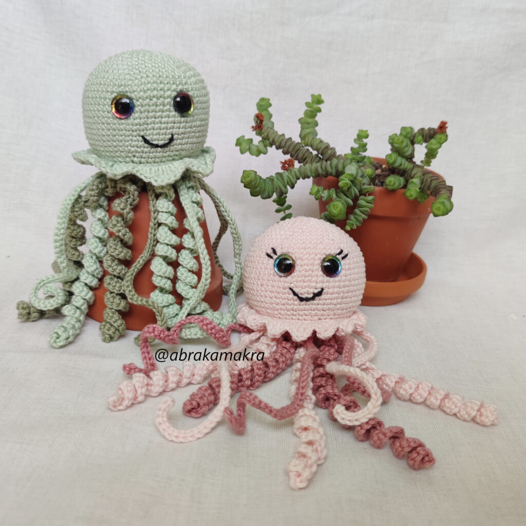 Háčkovaná medúza návod zdarma