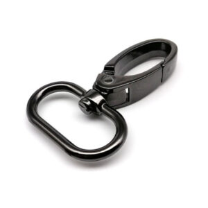 Karabina kovová průvlek 32mm černý nikl