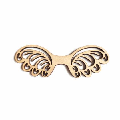 Dřevěná křídla pro macramé anděla oblá