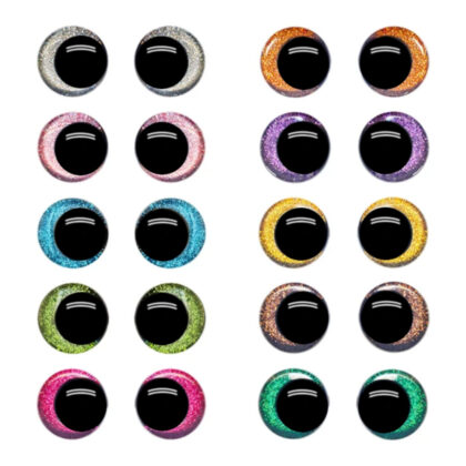 Oči bezpečnostní třpytivé šilhavé zapuštěné